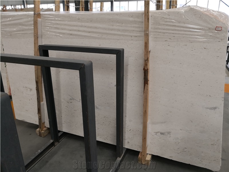 Greece Pearl Limestone Beige Slab Tile