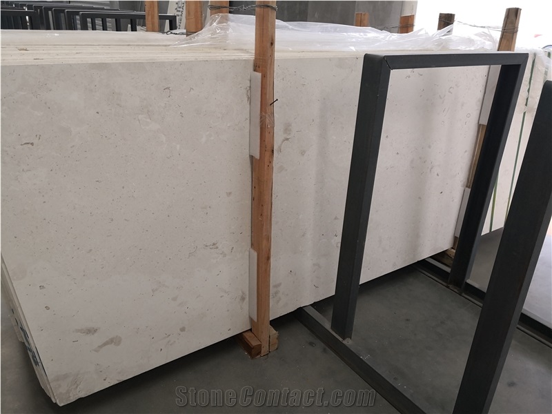Greece Pearl Limestone Beige Slab Tile