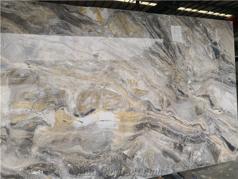 Italy Arabescato Grigio Rosa Brown Marble For Wall Cladding