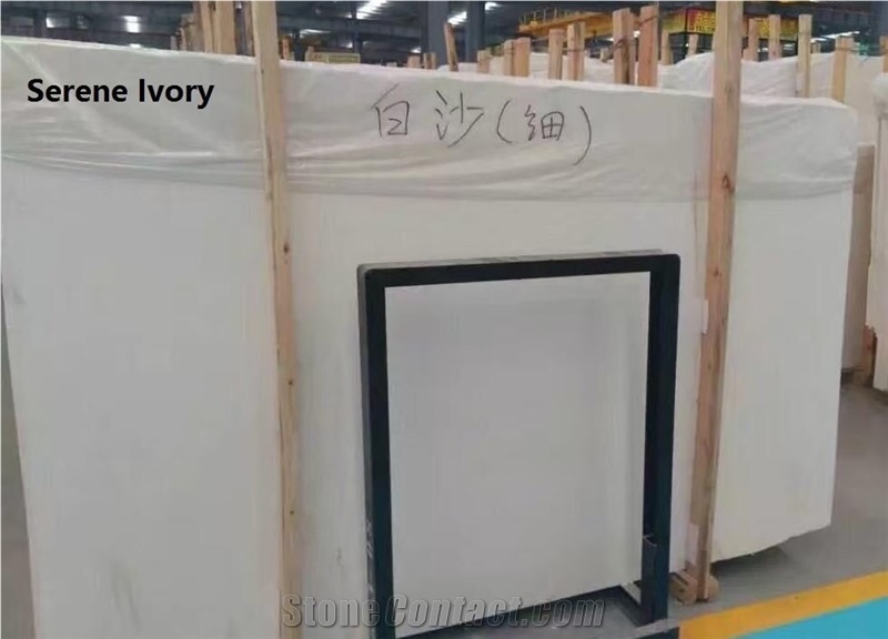 Serene Ivory Limestone Slab Tile