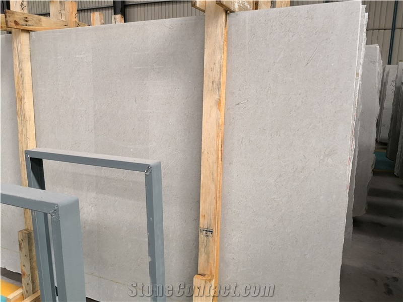 Spain Bateig Azul Beige Limestone Slab Tile