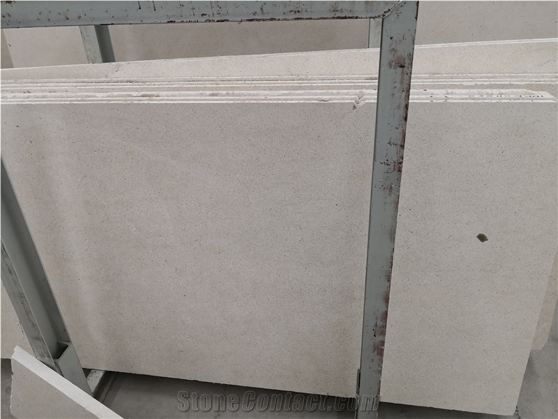 Spain Moca White Limestone Slab Tile