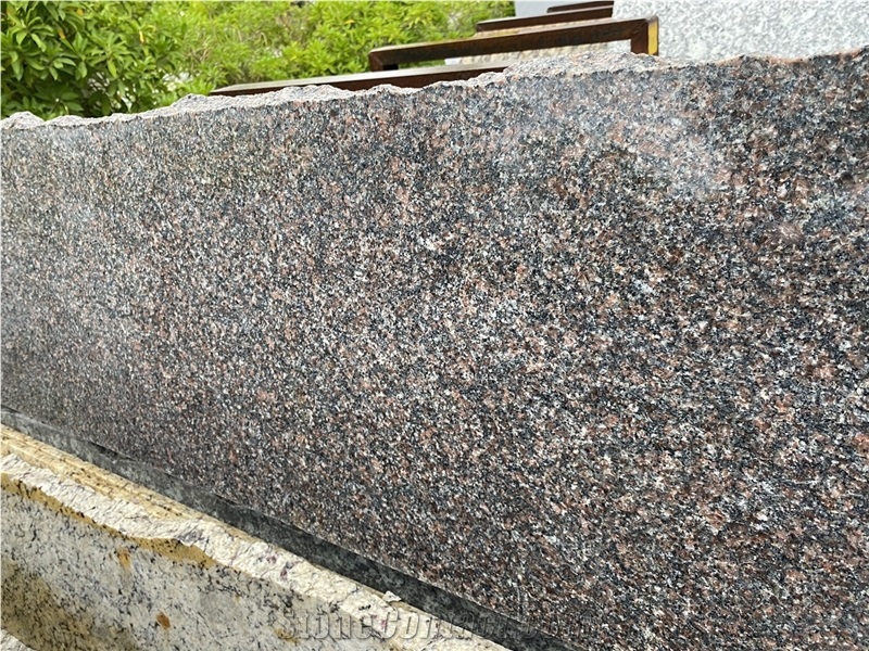 Swedish Mahogany Red Granite Slab Kitchen Tile