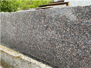 Swedish Mahogany Red Granite Slab Kitchen Tile