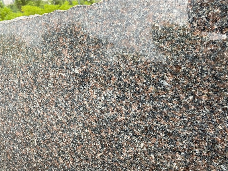 Swedish Mahogany Red Granite Slab Kitchen Tile