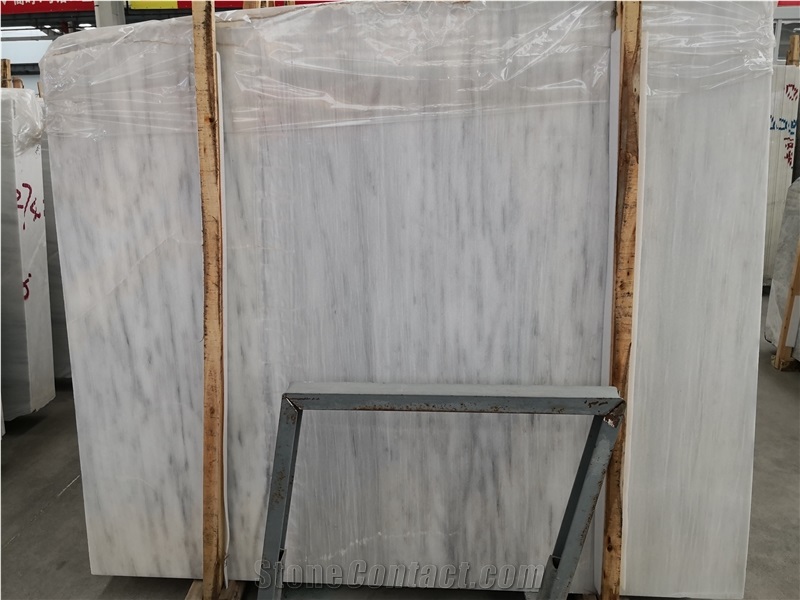 Turkey Afyon White Marble Slab Kitchen Tile Floor