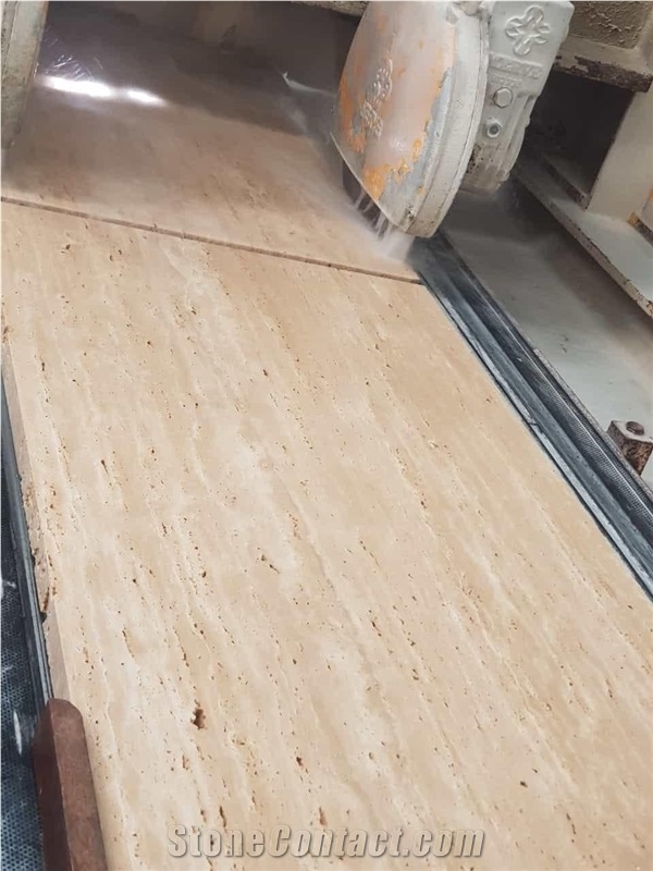 Denizli Medium Travertine Slabs, Travertine Tiles