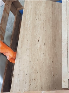 Denizli Medium Travertine Slabs, Travertine Tiles