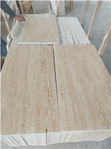 Denizli Medium Travertine Slabs, Travertine Tiles