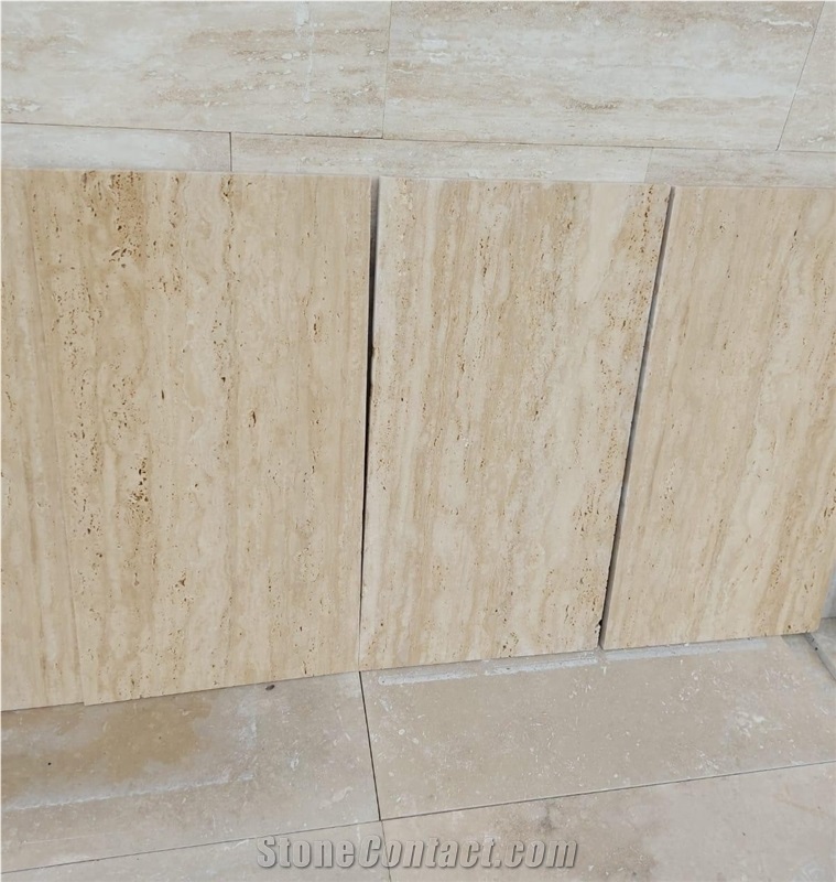Denizli Medium Travertine Slabs, Travertine Tiles