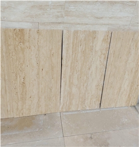 Denizli Medium Travertine Slabs, Travertine Tiles