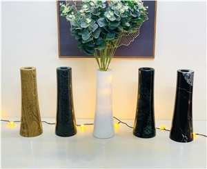 Vietnam Stone Product - Marble Flower Vase Vietnam Stone Product - Marble Flower Vase