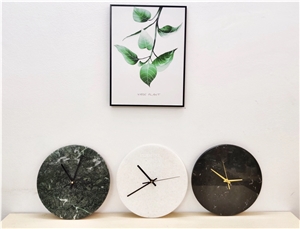 Vietnam Stone Product - Round Marble Table Clock