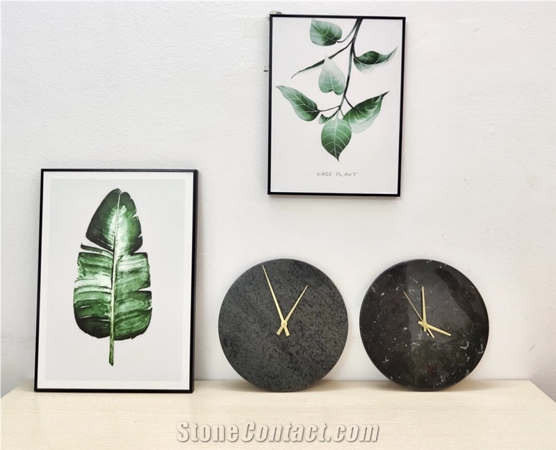 Vietnam Stone Product - Round Marble Table Clock