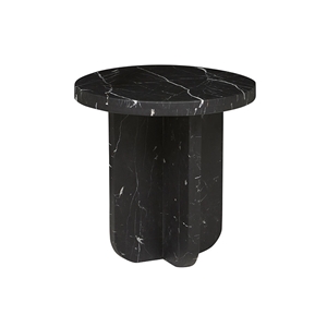 X-SHAPE ROUND SIDE TABLE - VIETNAM MARBLE STONE