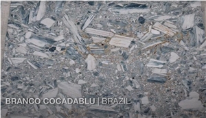 Branco Cocada Blue Quartzite Slabs