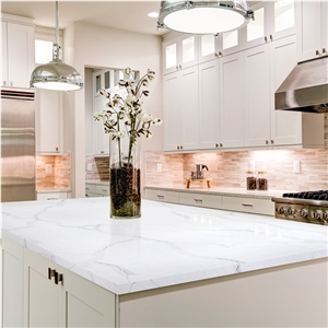 Calacatta Statuario Quartz Kitchen Countertop