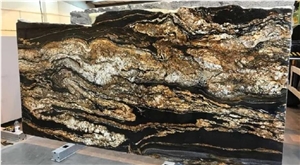Brazil Exotic Granite Slabs, Magma Gold Granite Brazil Exotic Granite Slabs, Magma Gold Granite