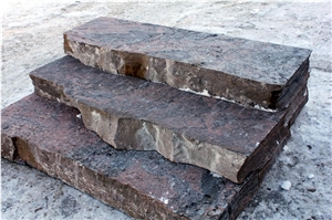 Muskoka Pink Granite Blocks Garden Steps