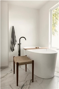Calacatta Marble Wall And Floor Application