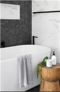 Calacatta Marble Wall And Floor Application