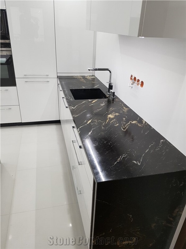 Magma Gold Granite Kitchen Countertop