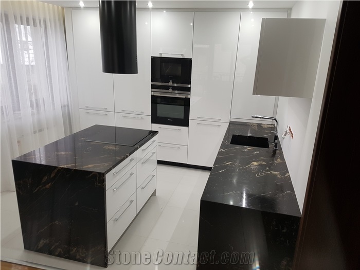 Magma Gold Granite Kitchen Countertop
