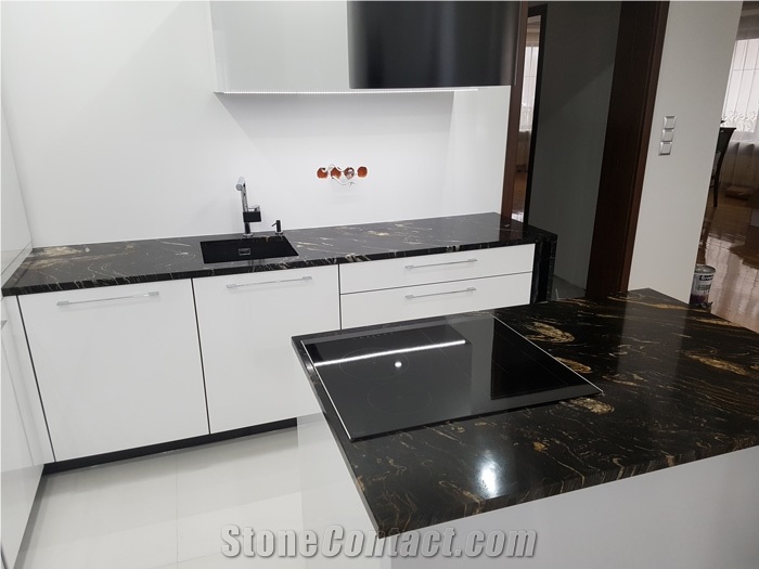 Magma Gold Granite Kitchen Countertop
