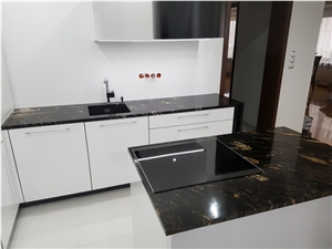 Magma Gold Granite Kitchen Countertop