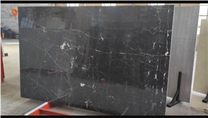 3D Black Marble Slabs