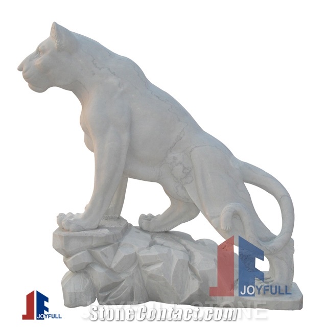 Animal Sculpture, Red Marble Lion Sculpture