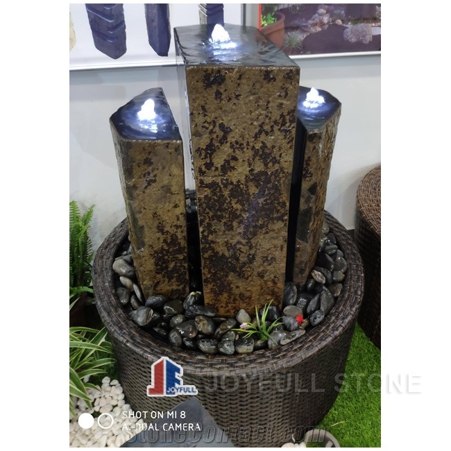 Basalt Column Fountains, Black Basalt Pillars