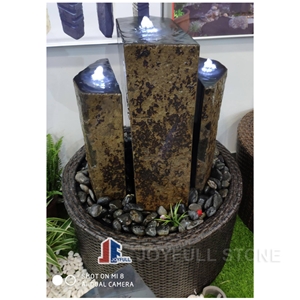 Basalt Column Fountains, Black Basalt Pillars