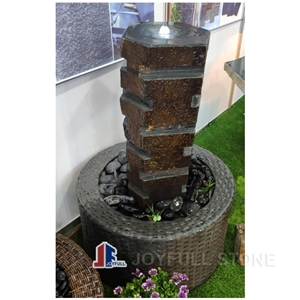 Basalt Column Fountains, Black Basalt Pillars