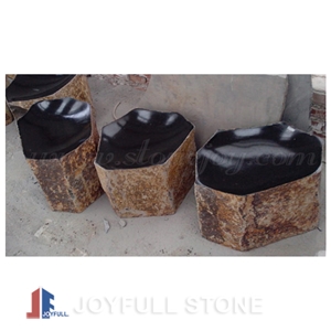 Basalt Column Fountains, Black Basalt Pillars