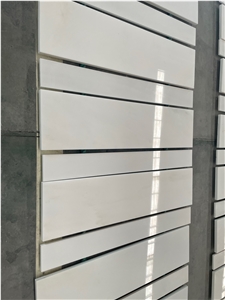 China Sichuan Pure White Marble Treads Of Stairs