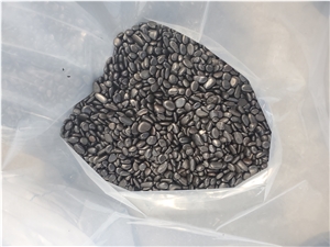 High Polished Black Pebble Stone For Garden