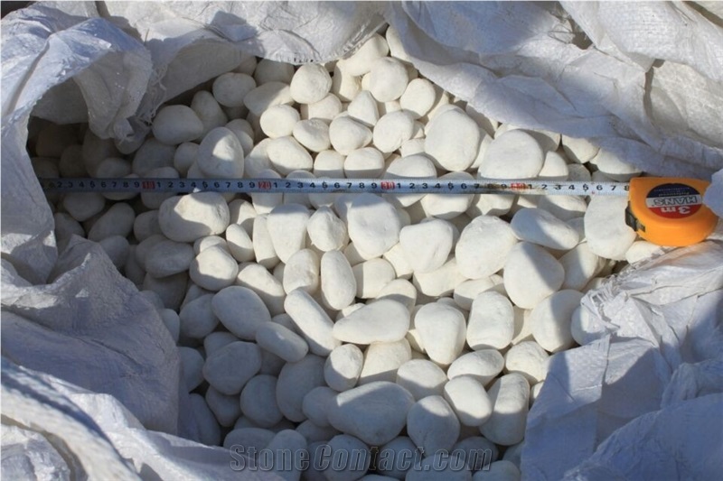 Wholesale Snow White Pebble Garden  Pebble Stone