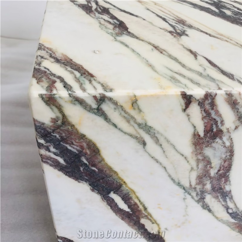 Natural Stone Square Block Marble Cube Table