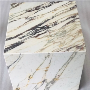 Natural Stone Square Block Marble Cube Table
