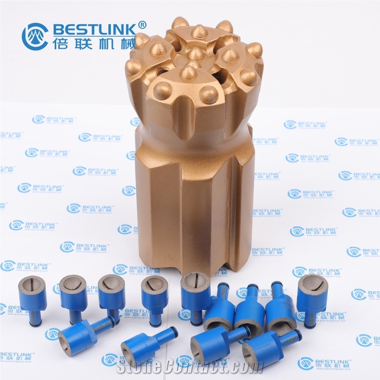 Tungsten Carbide Buttons Auger Bit With Thread T38/T45/T51