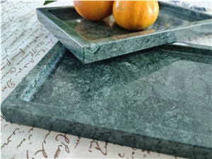 Green Marble Serving Plates