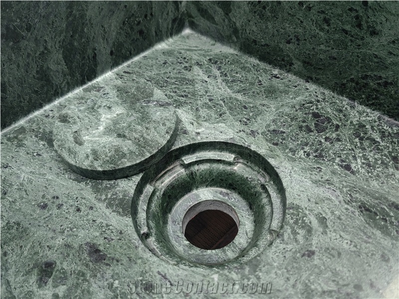 Wall  Hung Empress Green Marble Sink
