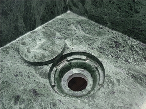 Wall  Hung Empress Green Marble Sink