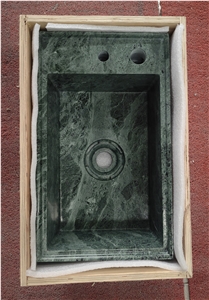 Wall  Hung Empress Green Marble Sink