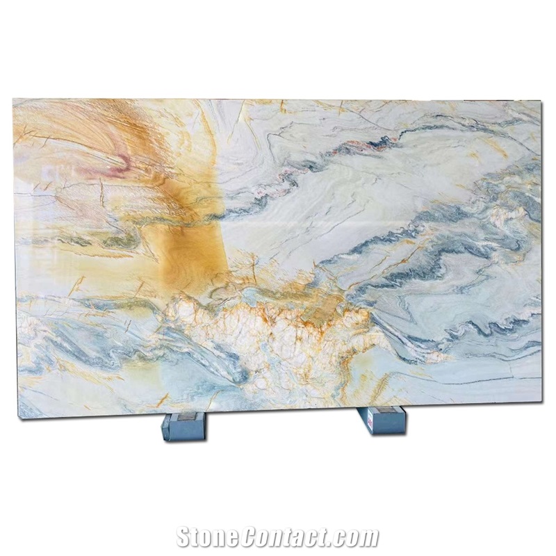 Evora Gold Quartzite Slab&Tiels For Floor And Wall