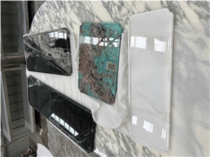 Multicolor Natural Marble Plates