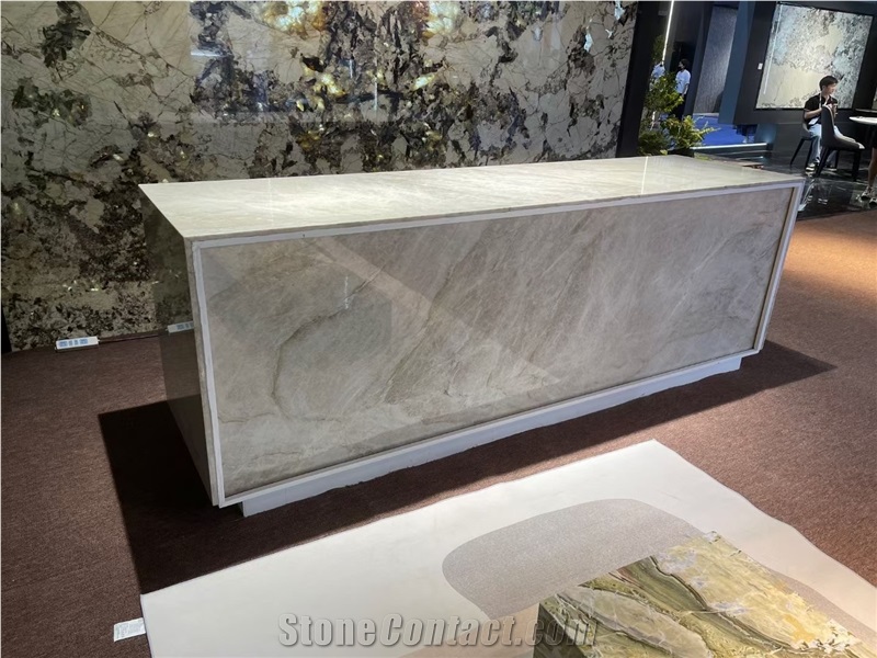 Taj Mahal Quartzite Reception Desk Tops