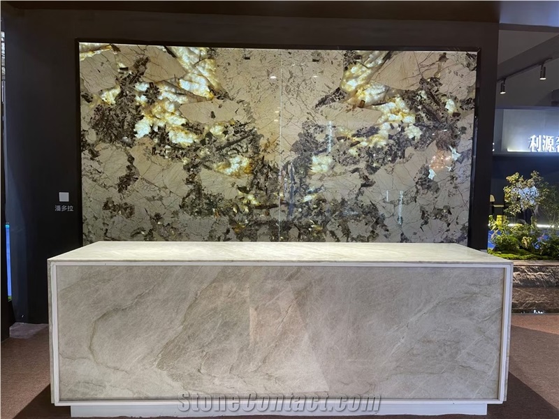 Taj Mahal Quartzite Reception Desk Tops