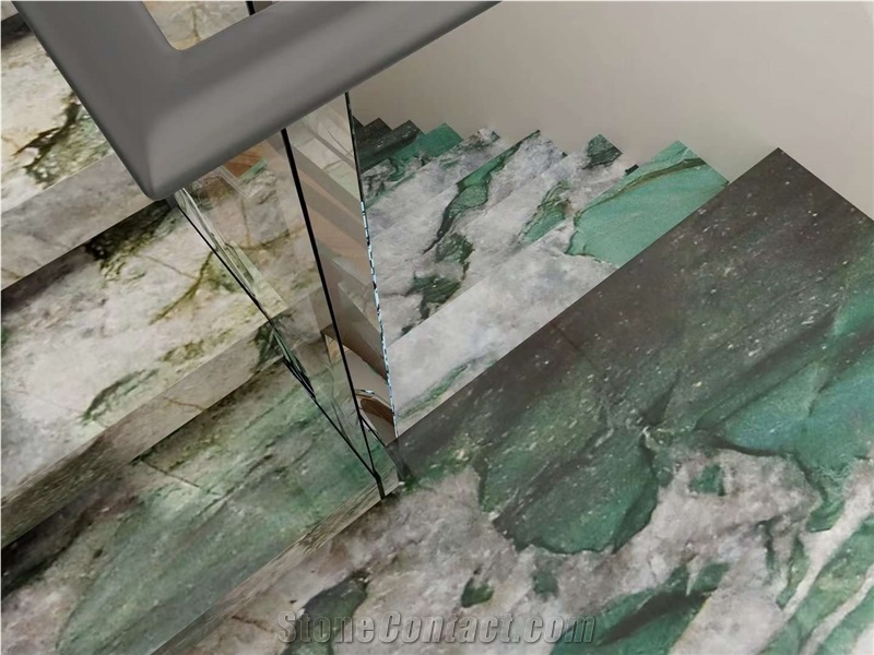 Verde Lapponia Quartzite Stone Stair Steps